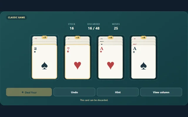 Promotional artwork for Aces Up Solitaire
