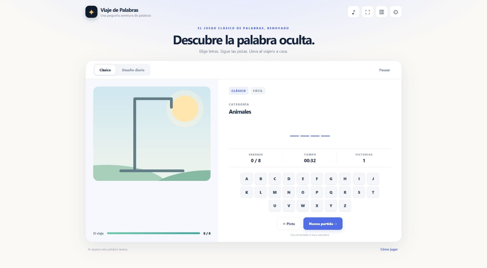 Screenshot of Word Voyage: Hangman