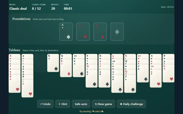 Promotional artwork for Baker's Dozen Solitaire
