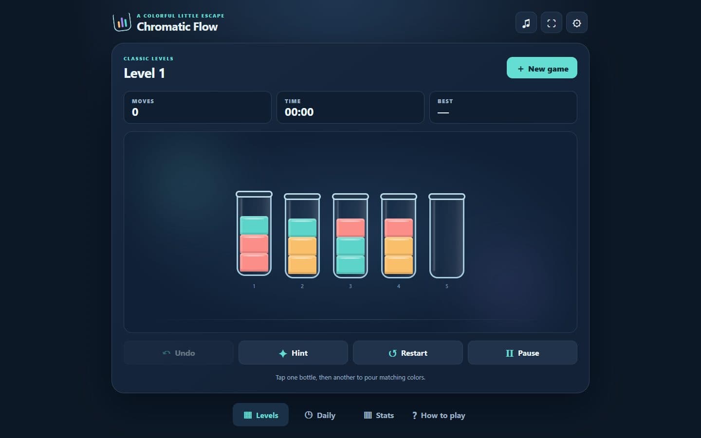 Chromatic Flow connection puzzle