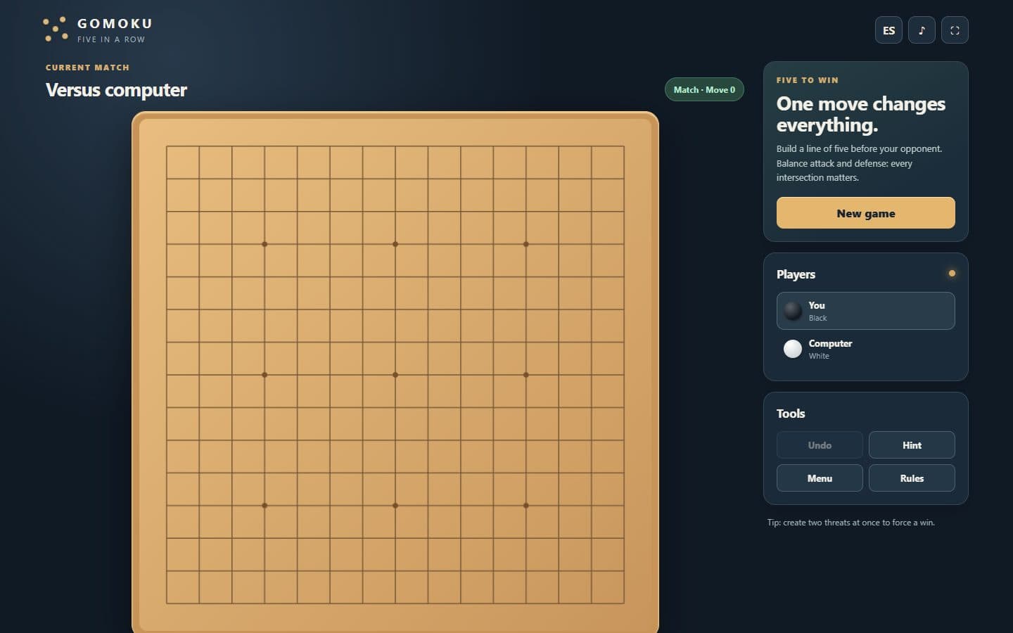 Screenshot of Gomoku