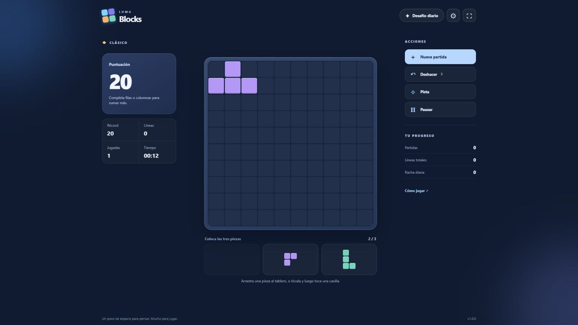 Screenshot of Luma Blocks