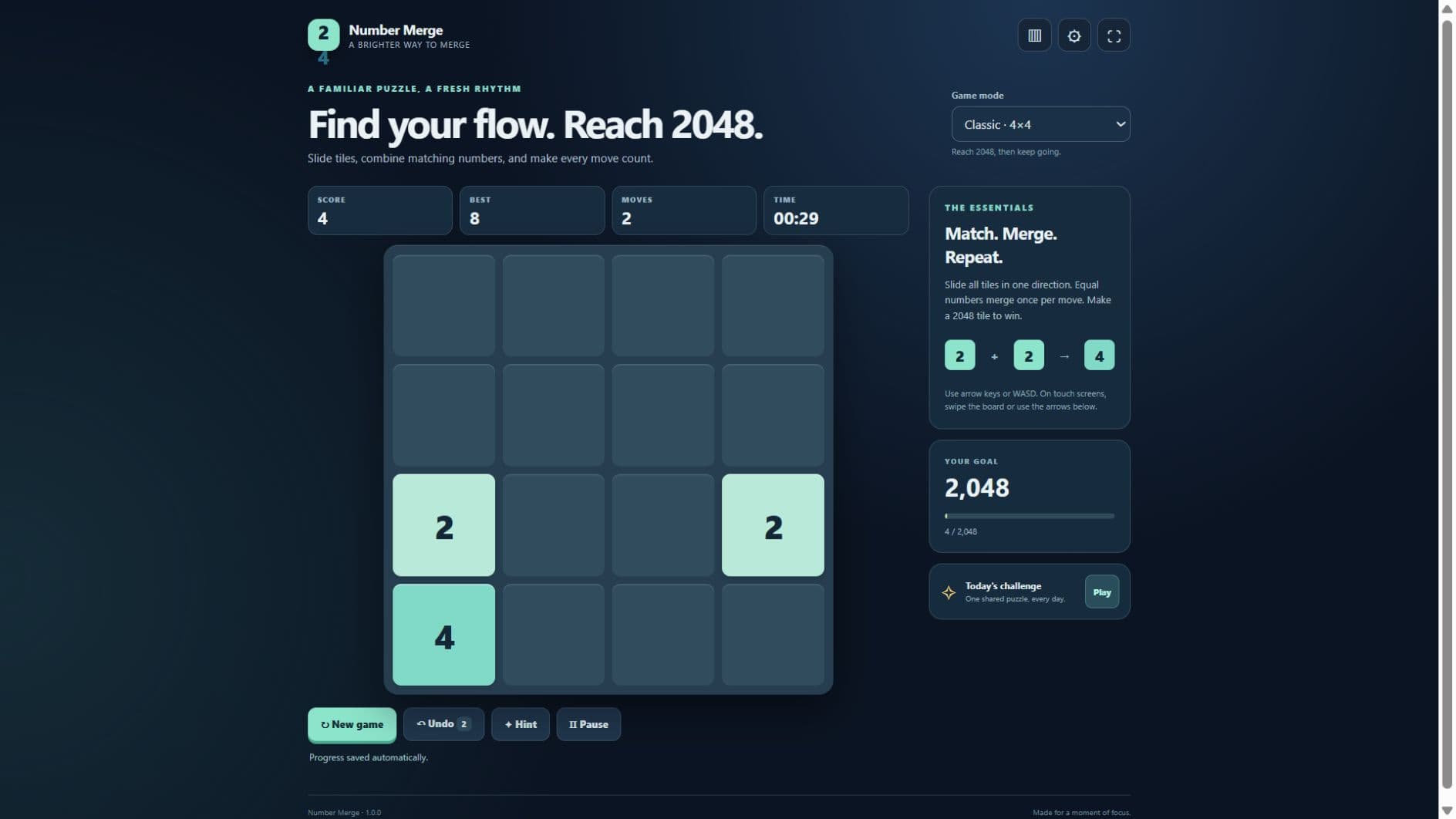 Game screenshots 2: Number Merge: 2048