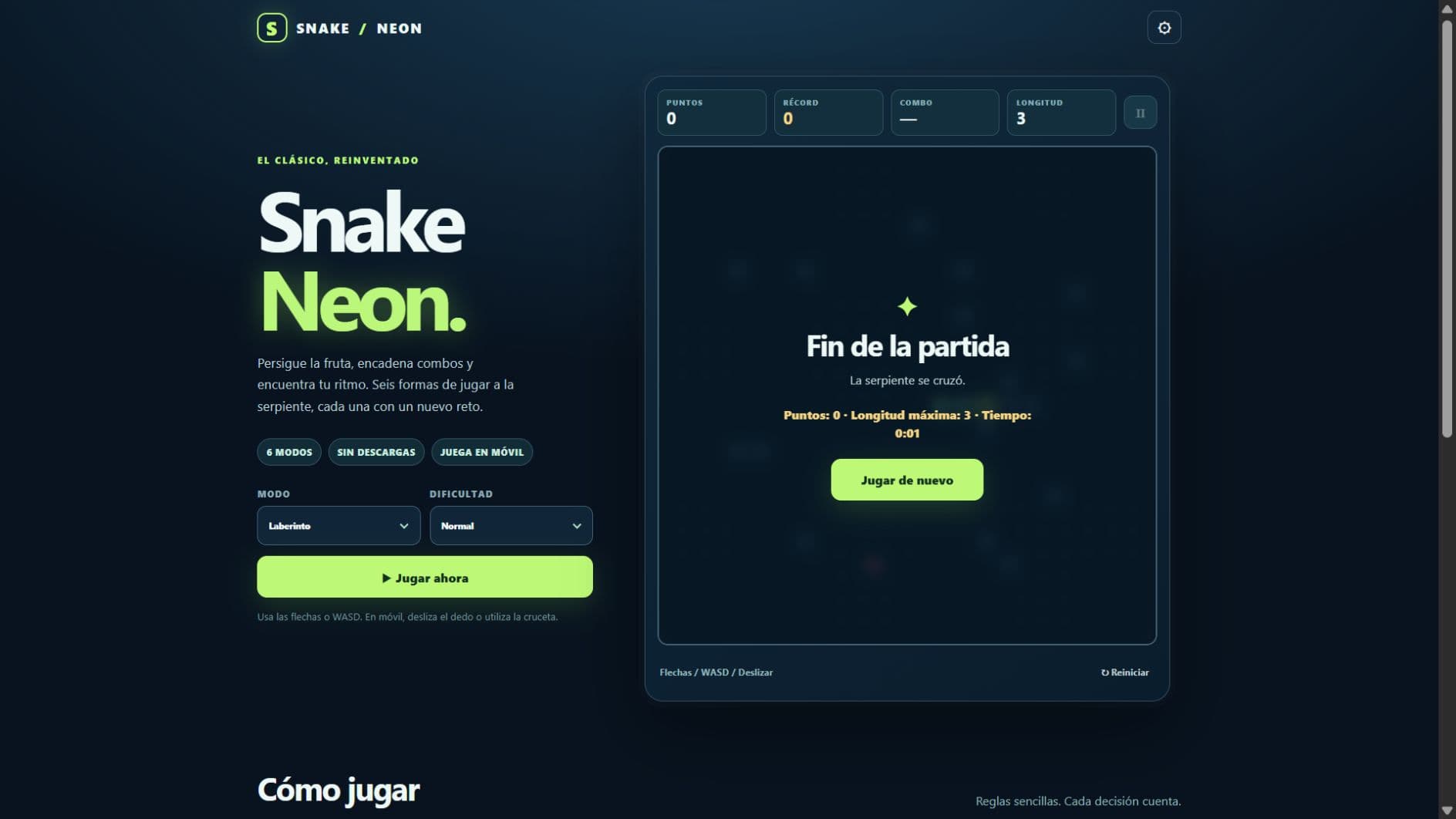 Game screenshots 2: Snake Neon