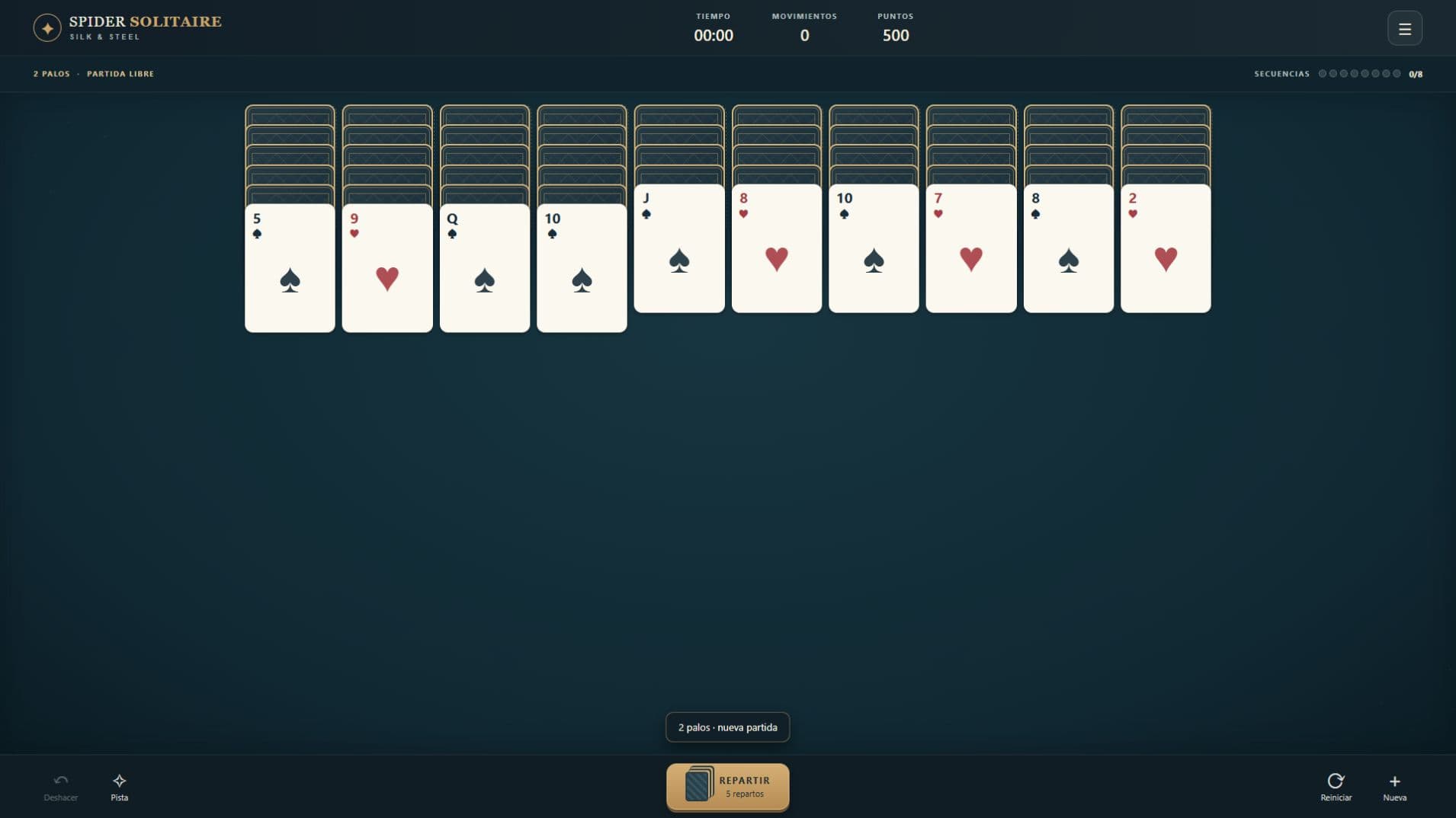Game screenshots 2: Spider Solitaire: Silk & Steel