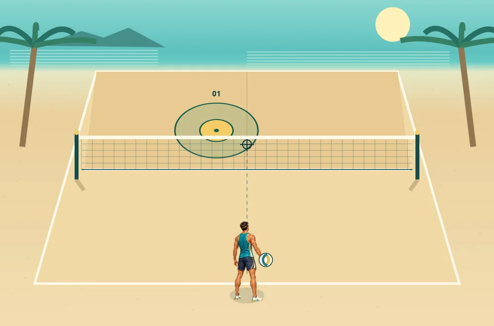 Beach Volley Precision serve
