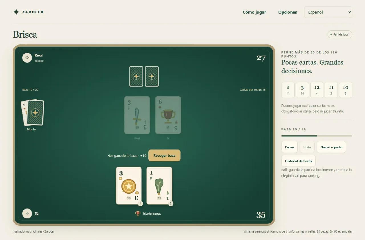 Brisca: gameplay screenshot 2