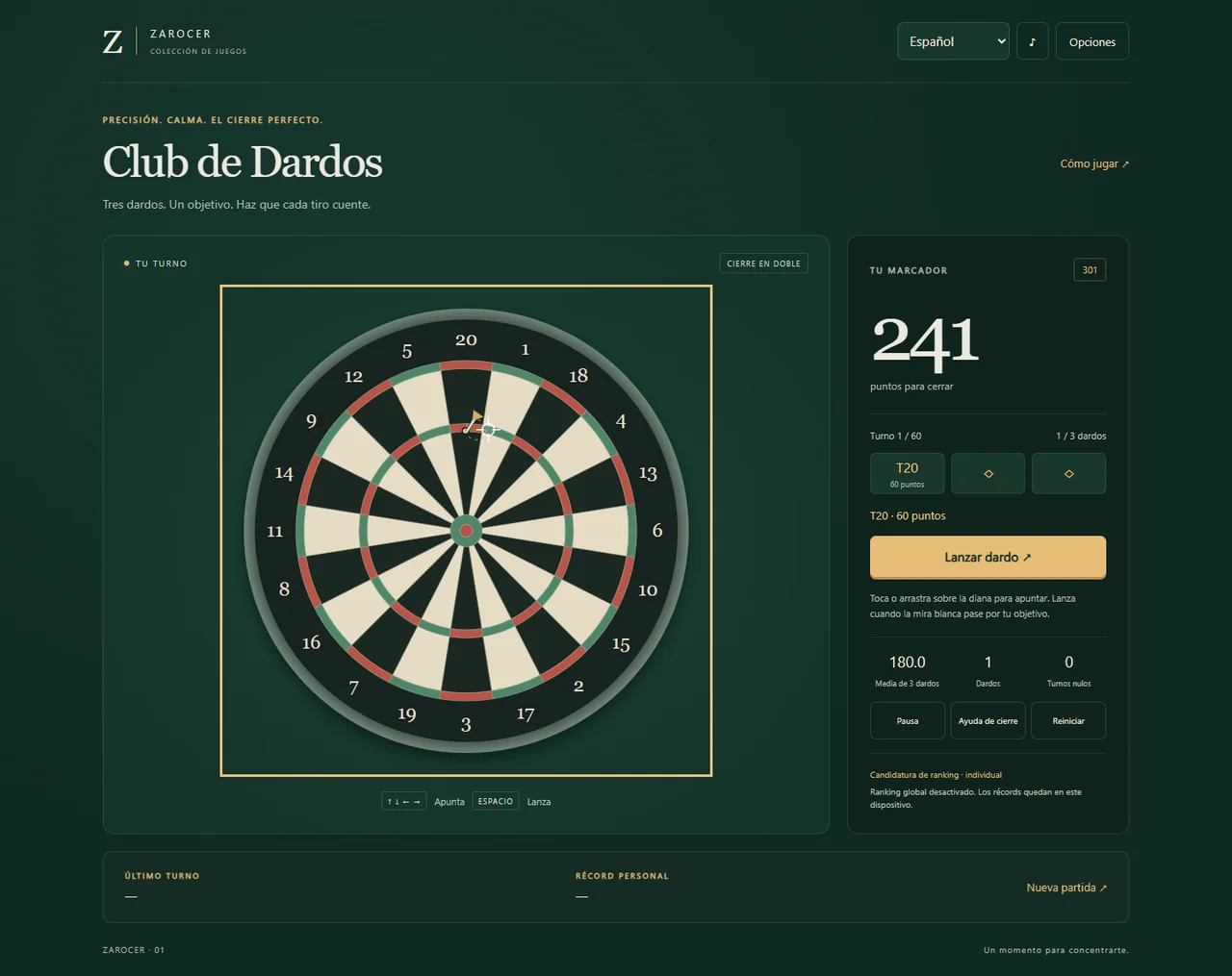 Darts Club 301 gameplay