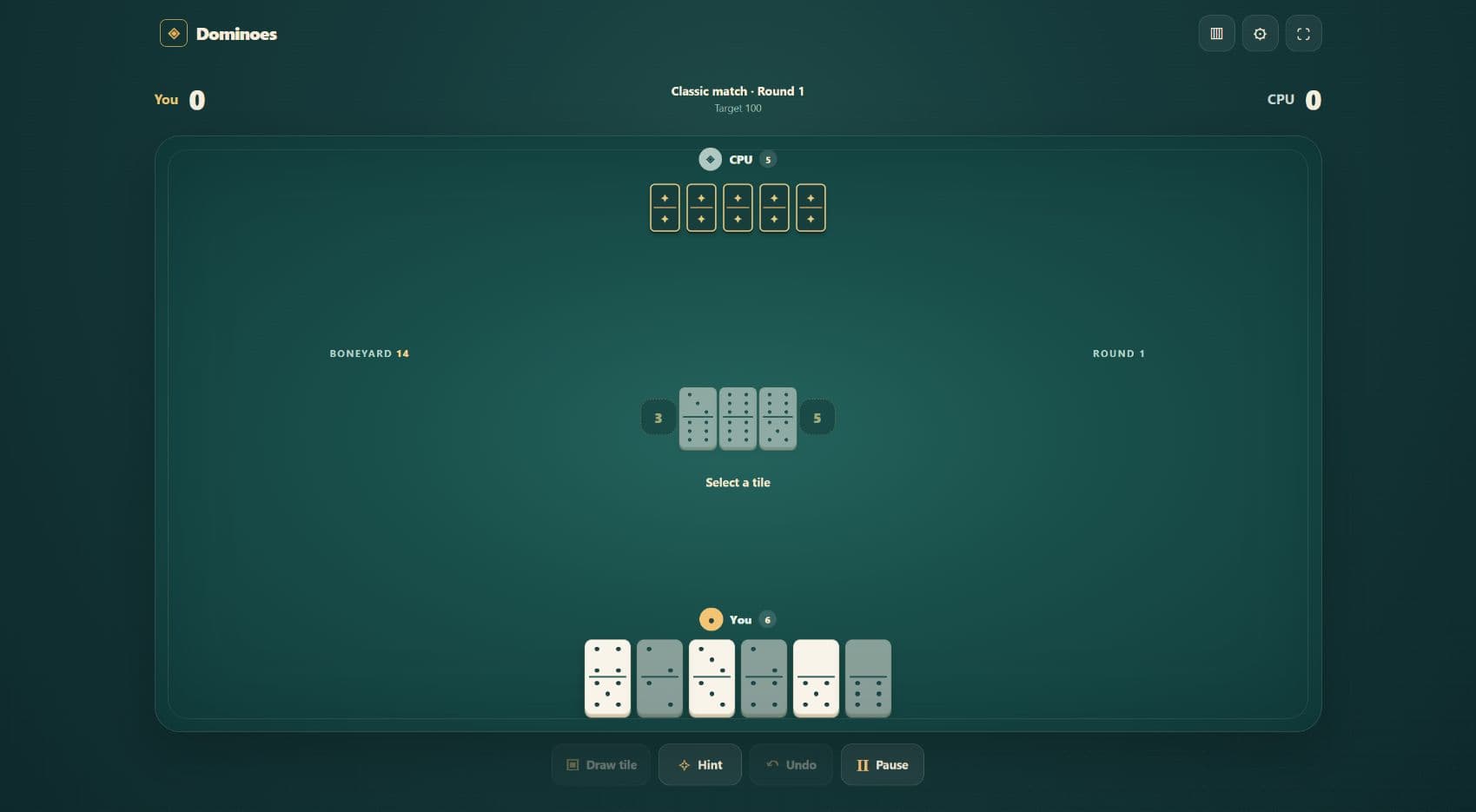 Game screenshots 2: Dominoes