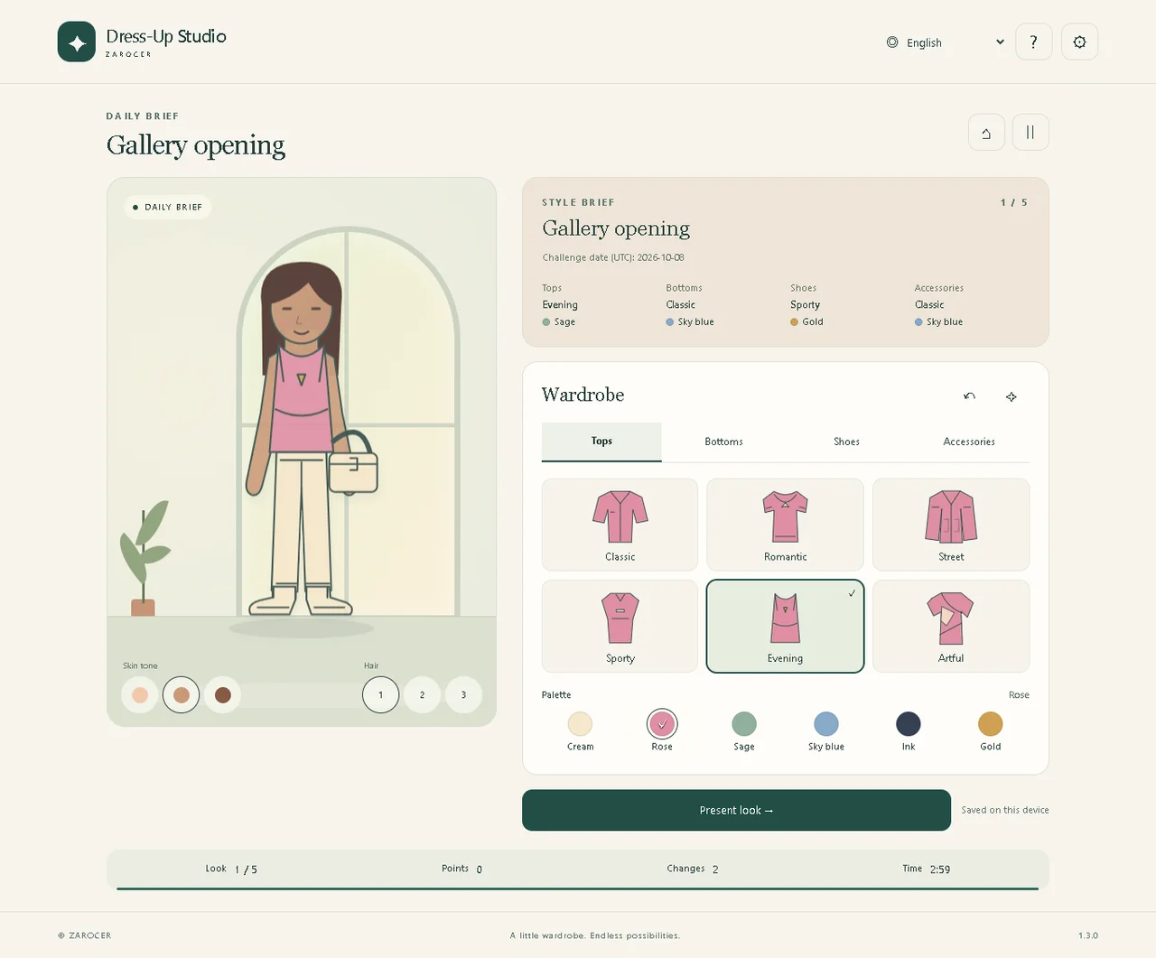 Dress-Up Studio: version 1.3.0, 3