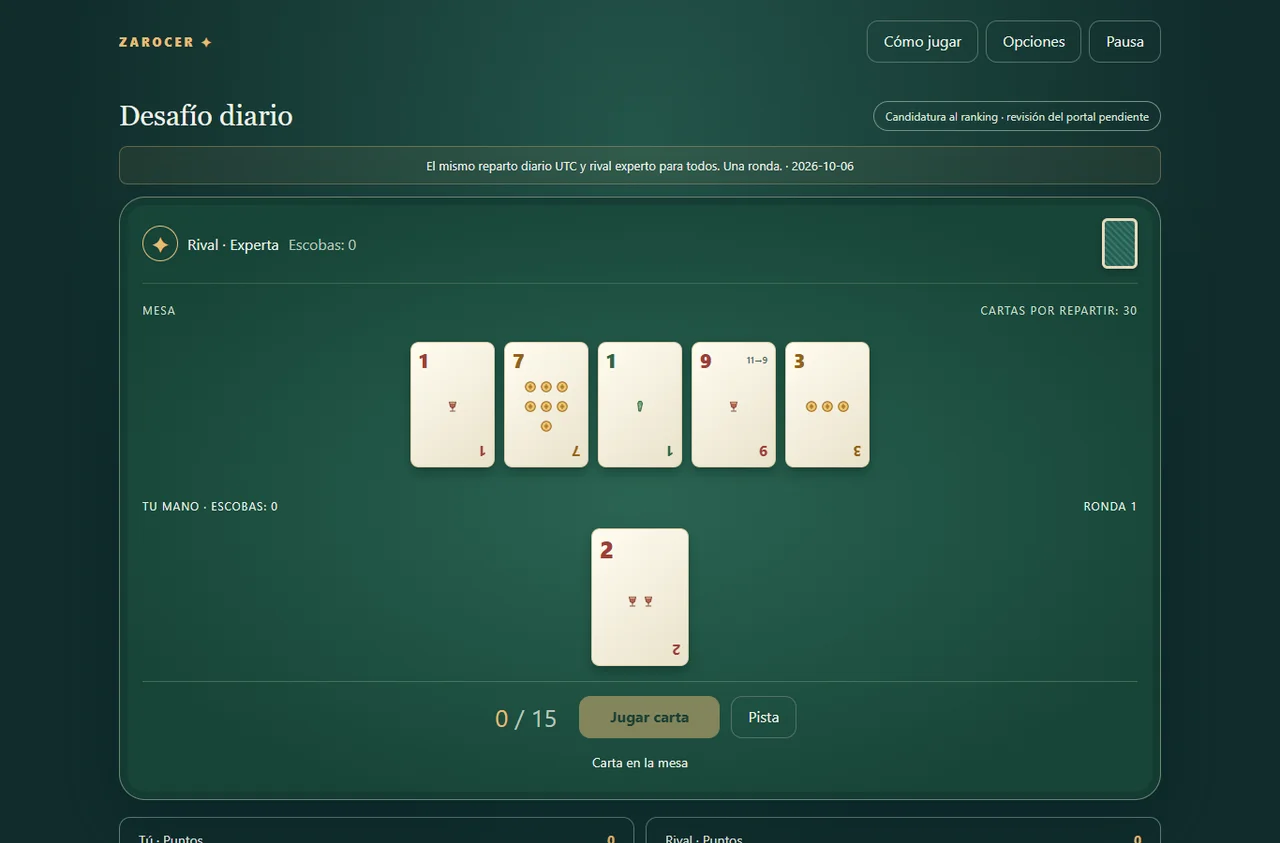 Escoba de quince: gameplay screenshot 3