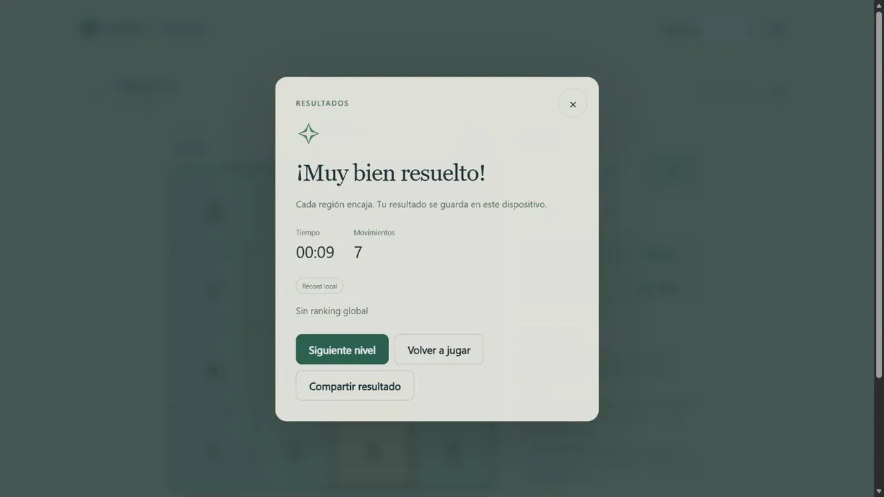 Fillomino completed puzzle result