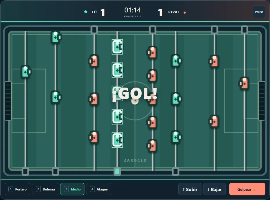 Foosball match