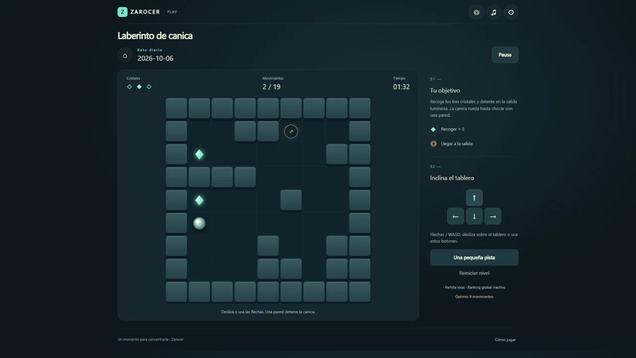 Marble Maze daily challenge