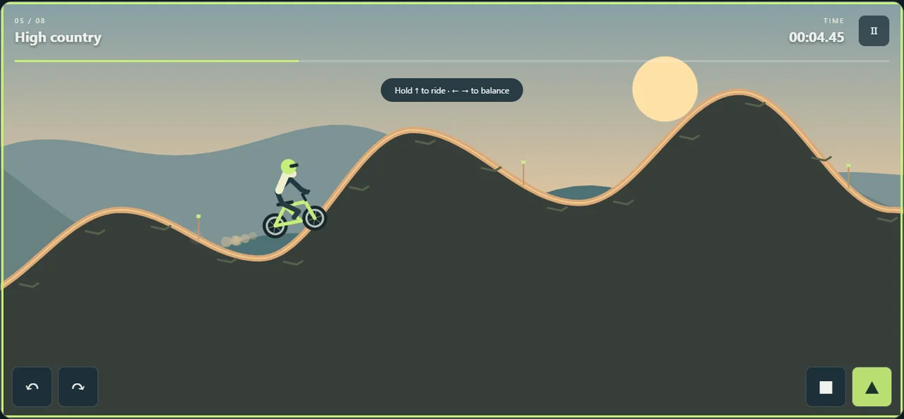 Motorbike Trials course result