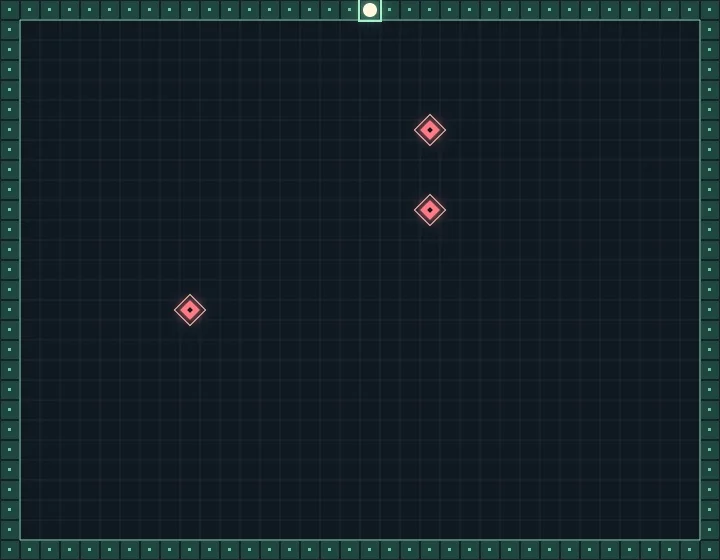 Neon Frontier grid and trails