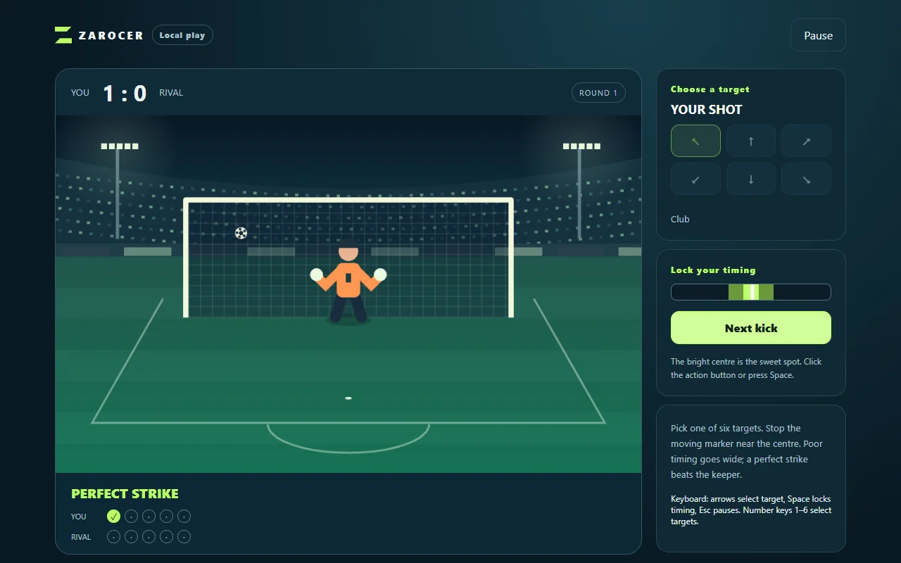 Penalty Shootout goal during a shootout
