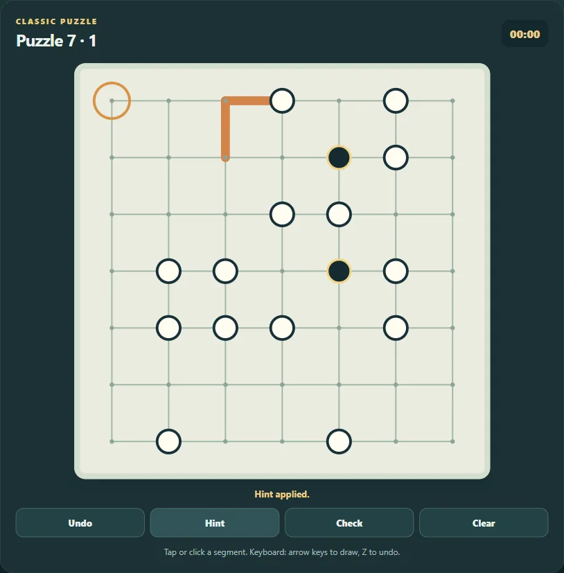 Perla Loop: Masyu on the largest grid after 2 actual public hints.