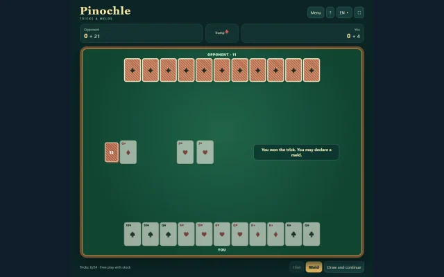 Promotional artwork for Pinochle