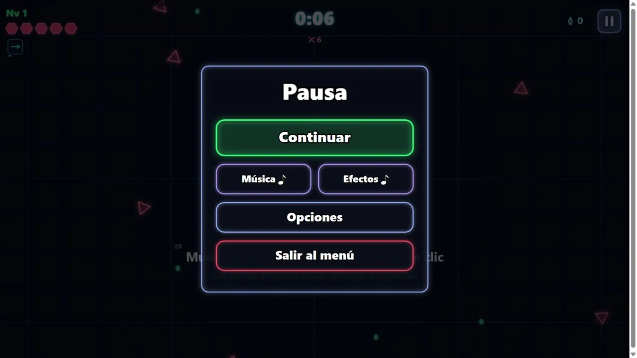 Paused Prism Siege run with controls to resume and open options.
