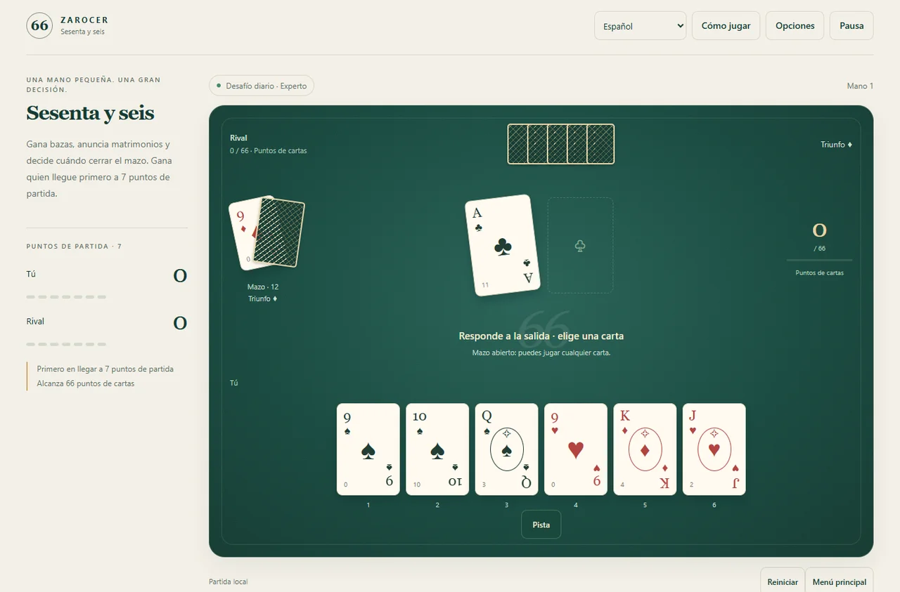 Sixty-Six: gameplay screenshot 1