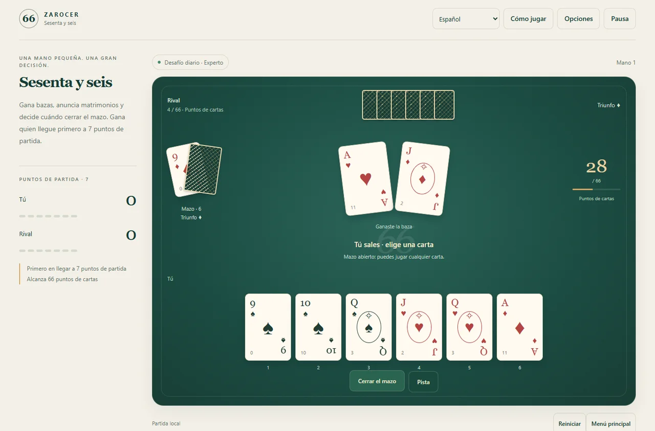 Sixty-Six: gameplay screenshot 2