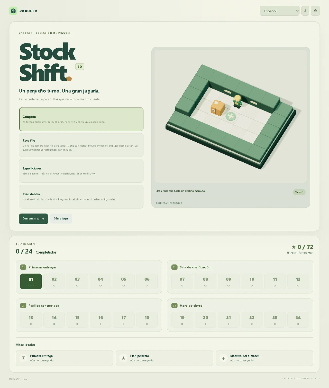Stock Shift 3D: version 1.3.0, 1