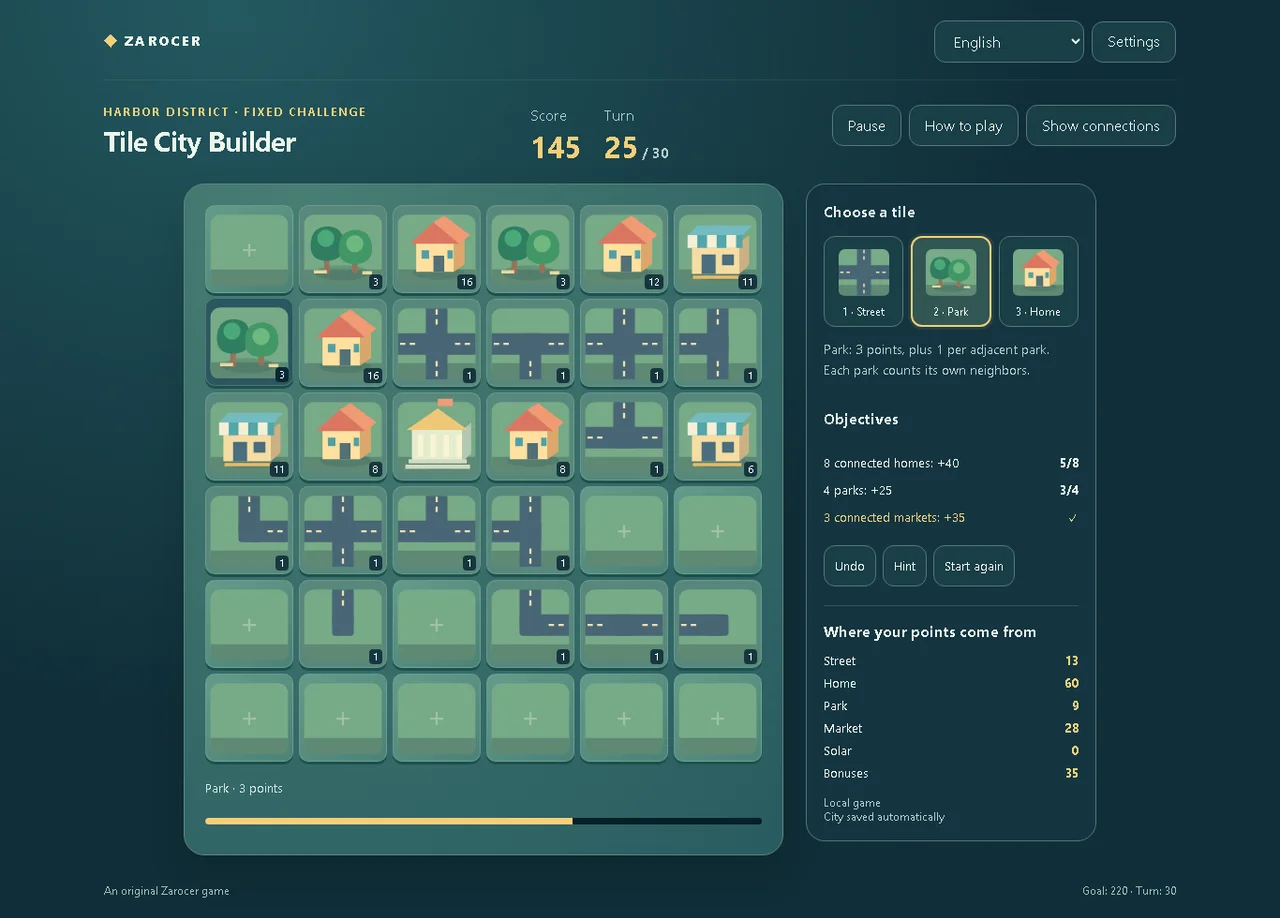 Tile City Builder: version 1.3.0, 3