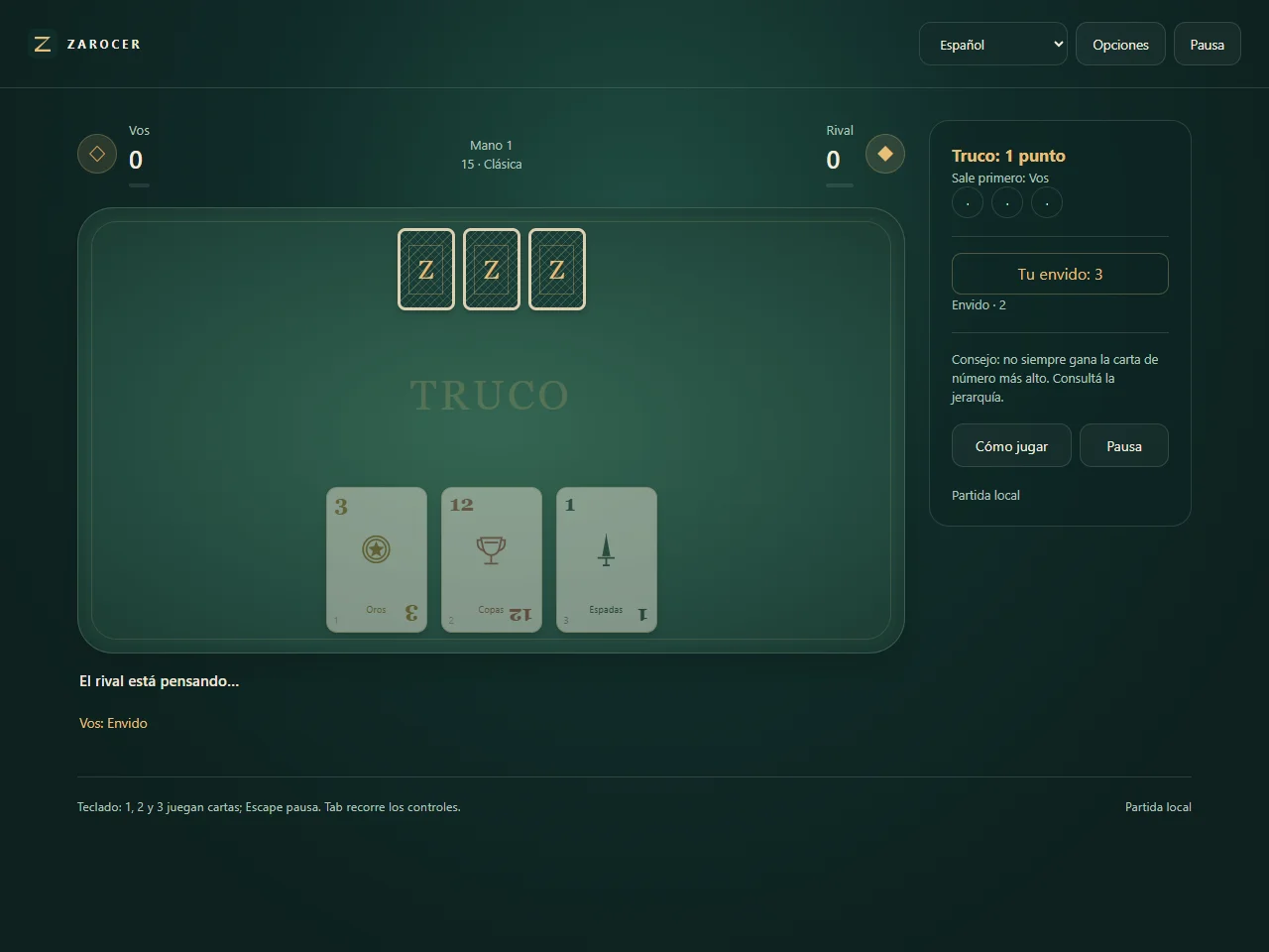 Rioplatense Truco: gameplay screenshot 3