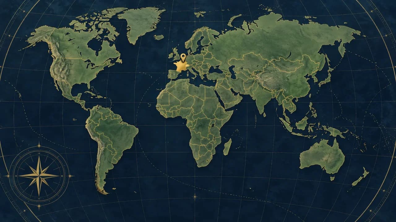 Atlas Sprint: World Map Geography Game cover showing a world map