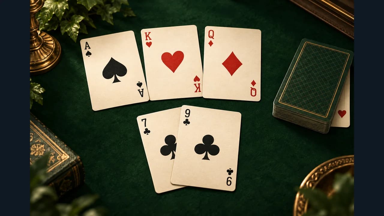 Durak cover showing cards on a table