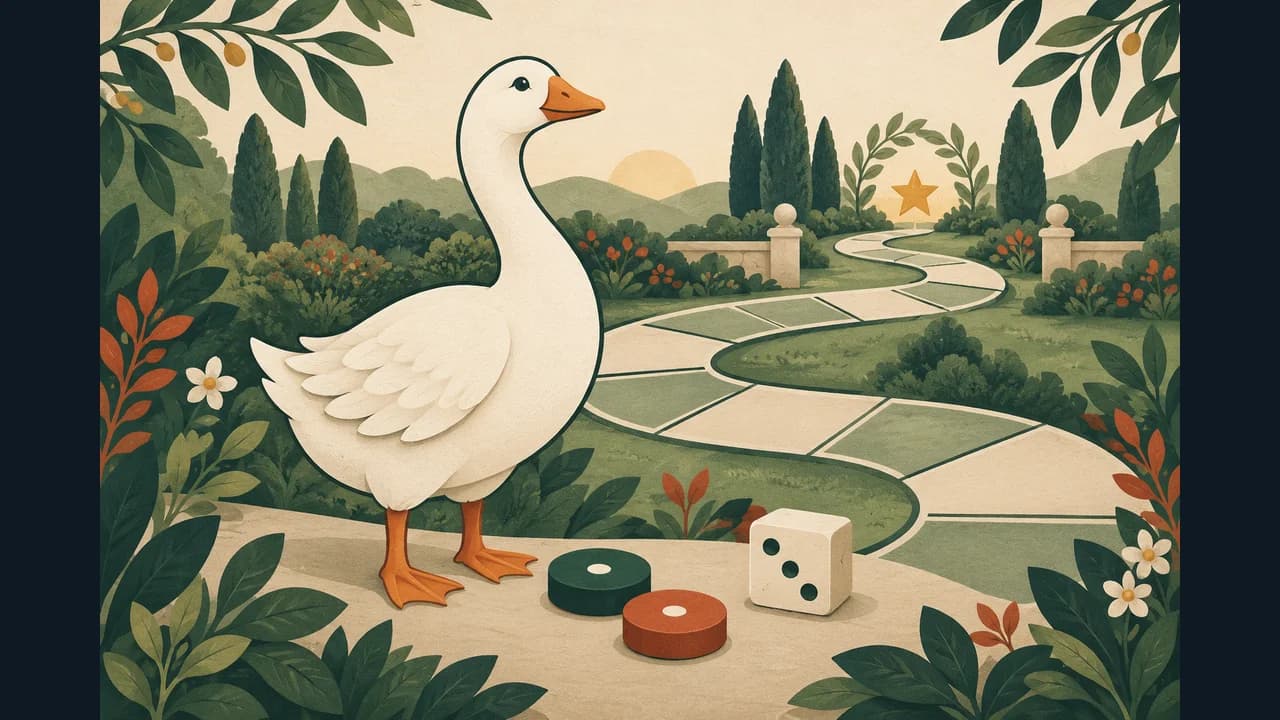 Game of the Goose cover showing a track board