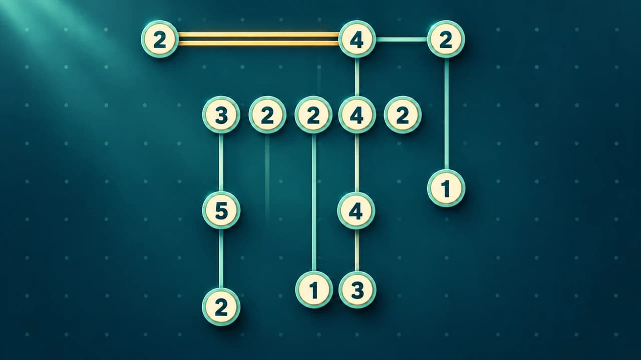 Island Bridges cover with numbered islands and golden and teal bridges