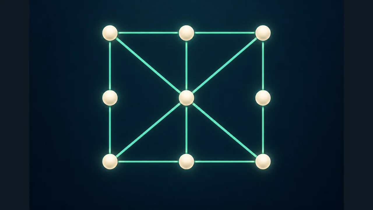 Untangle Puzzle cover showing points connected by lines